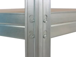 AR Shelving Schwerlast-Steckregal Rivet 180 cm x 120 cm x 45 cm 4 Böden Verzinkt