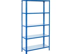 AR Shelving Steckregal Blau & Verzinkt 200 x 100 x 50 cm 5 Böden 180 kg* Metallregale|Kellerregale