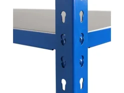 AR Shelving Steckregal Blau & Verzinkt 200 x 100 x 50 cm 5 Böden 180 kg* Metallregale|Kellerregale