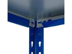 AR Shelving Steckregal Blau & Verzinkt 200 x 100 x 50 cm 5 Böden 180 kg* Metallregale|Kellerregale