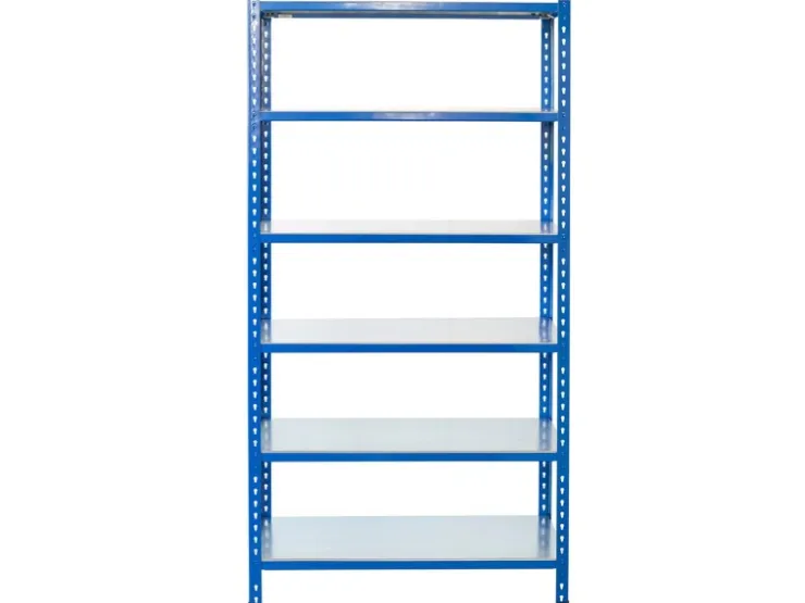 AR Shelving Steckregal Blau & Verzinkt 250 x 100 x 50 cm 6 Böden 180 kg* Büroregale