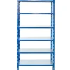 AR Shelving Steckregal Blau & Verzinkt 250 x 80 x 40 cm 6 Böden 180 kg