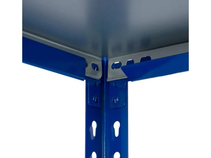 AR Shelving Steckregal Blau & Verzinkt 250 x 60 x 30 cm 4 Böden 180 kg