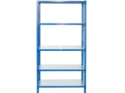 AR Shelving Steckregal Blau & Verzinkt 200 x 60 x 40 cm 5 Böden 180 kg