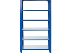 AR Shelving T Profile Steckregal Blau & Verzinkt 200x100x40 cm 6 Böden 180 kg