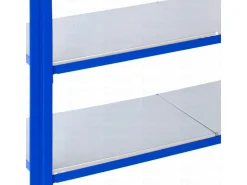 AR Shelving T Profile Steckregal Blau & Verzinkt 200x120x30 cm 4 Böden 180 kg* Büroregale