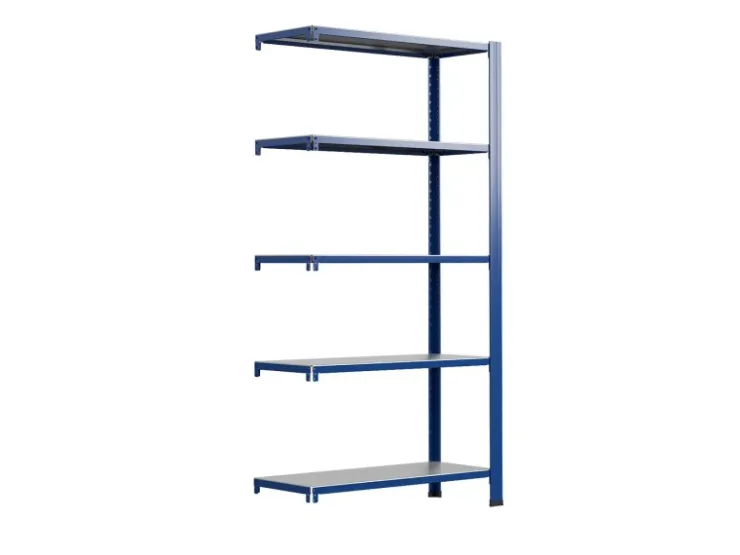 AR Shelving T Profile Zusatzmodul Blau & Verzinkt 250x100x30 cm 5 Böden 180 kg* Büroregale