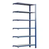 AR Shelving T Profile Zusatzmodul Blau & Verzinkt 250x60x40 cm 6 Böden 180 kg