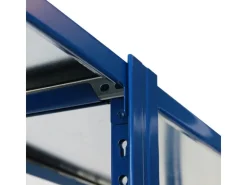 AR Shelving T Profile Zusatzmodul Blau & Verzinkt 250x60x40 cm 6 Böden 180 kg