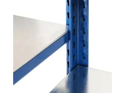 AR Shelving T Profile Zusatzmodul Blau & Verzinkt 250x60x40 cm 6 Böden 180 kg