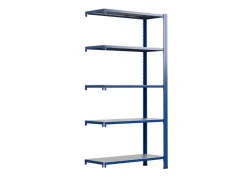 AR Shelving T Profile Zusatzmodul Blau & Verzinkt 250x60x40 cm 5 Böden 180 kg* Büroregale
