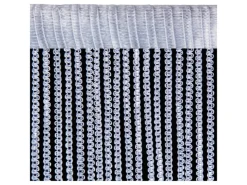 Arsvita Fadenvorhang Fadengardine Gardine Vorhang Metall-Optik 140 cm x 250 cm Stangendurchzug