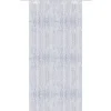 Arsvita Fadenvorhang Fadengardine Gardine Vorhang Metall-Optik 140 cm x 250 cm Stangendurchzug Weiß