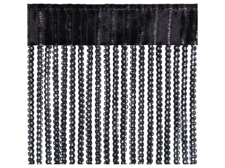 Arsvita Fadenvorhang Metall Optik Gardine Vorhang Lurex Universalband 140 cm x 250 cm* Türvorhänge