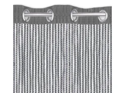 Arsvita Fadenvorhang Trennvorhang Dekoschal Gardine Metall-Optik Ösen 140 cm x 250 cm* Türvorhänge