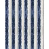 Arsvita Flauschvorhang Flauschgardine Vorhang 100 cm x 200 cm Unistreifen Dunkelblau Weiß* Türvorhänge