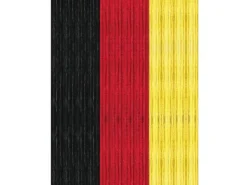 Arsvita Flauschvorhang Flauschgardine Vorhang 140 cm x 200 cm Unistreifen Schwarz Rot Gelb