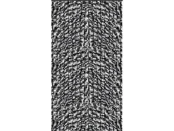 Arsvita Flauschvorhang Flauschgardine Vorhang 140 cm x 200 cm Unistreifen Anthrazit Schwarz* Türvorhänge