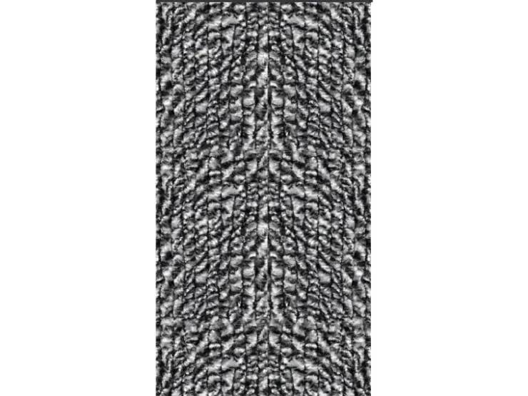 Arsvita Flauschvorhang Flauschgardine Vorhang 140 cm x 200 cm Unistreifen Anthrazit Schwarz* Türvorhänge
