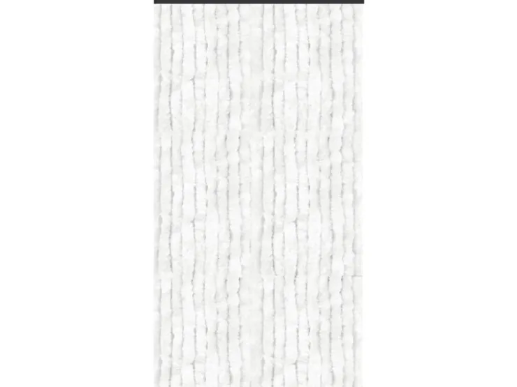 Arsvita Flauschvorhang Flauschgardine Vorhang 140 cm x 200 cm Unistreifen Weiß
