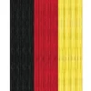 Arsvita Flauschvorhang Flauschgardine Vorhang 100 cm x 200 cm Unistreifen Schwarz Rot Gelb* Türvorhänge