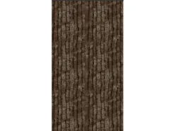 Arsvita Flauschvorhang Flauschgardine Vorhang 140 cm x 220 cm Unistreifen Braun