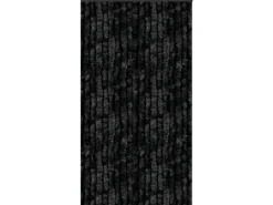 Arsvita Flauschvorhang Flauschgardine Vorhang 140 cm x 220 cm Unistreifen Schwarz