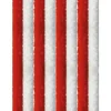 Arsvita Flauschvorhang Flauschgardine Vorhang 120 cm x 200 cm Unistreifen Rot Weiß