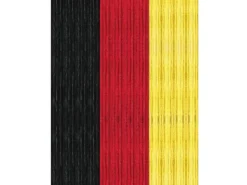 Arsvita Flauschvorhang Flauschgardine Vorhang 100 cm x 220 cm Unistreifen Schwarz Rot Gelb