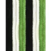Arsvita Flauschvorhang Flauschgardine Vorhang 100 cm x 220 cm Unistreifen Schwarz Grün Weiß* Türvorhänge