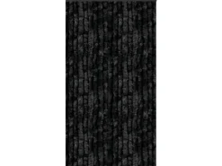 Arsvita Flauschvorhang Flauschgardine Vorhang 56 cm x 185 cm Unistreifen Schwarz