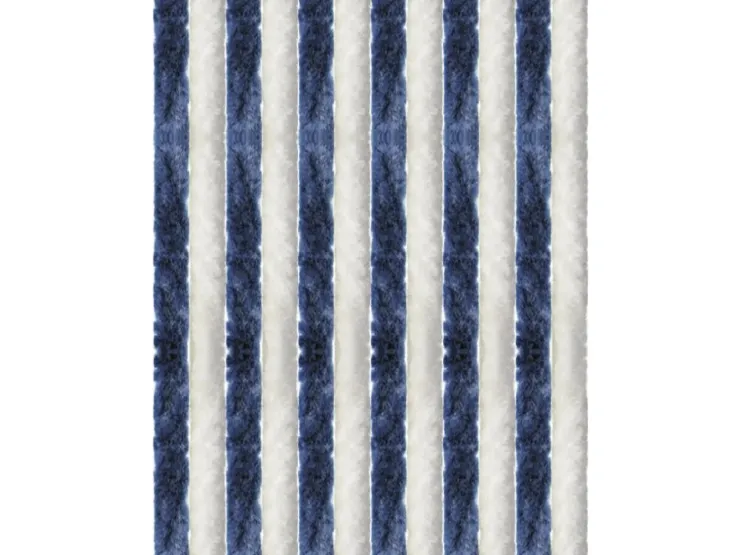 Arsvita Flauschvorhang Flauschgardine Vorhang 120 cm x 200 cm Unistreifen Hellgrau Weiß* Türvorhänge