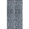 Arsvita Flauschvorhang Flauschgardine Vorhang 100 cm x 200 cm Meliert Blau Weiß Silber