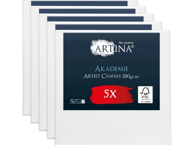 Artina Akademie Keilrahmen 60x60cm FSC 5tlg* Künstlerzubehör