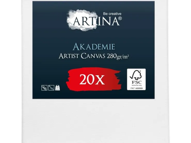 Artina Akademie Keilrahmen 15x15cm FSC 20tlg* Künstlerzubehör