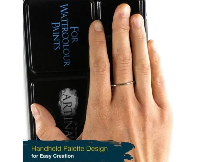 Artina Colaro Leerkasten für Aquarellfarbe mit 48 Näpfen* Künstlerfarben