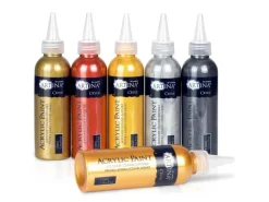 Artina Metallic Crylic Acrylfarbenset 6x150 ml* Bastelfarben