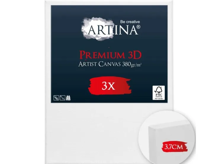 Artina Premium 3D Keilrahmen 30x40cm FSC 3tlg