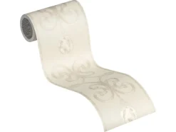 AS-Creation A.S. Création Borte selbstklebend Ornament 5 m x 15 cm Creme-Silber* Klebefolien