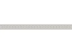 AS-Creation A.S. Création Borte selbstklebend Mäander 5 m x 4 cm Grau-Metallic* Bordüren