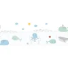 AS-Creation A.S. Création Borte selbstklebend Meerestiere Kinderzimmer 5 m x 15 cm Weiß-Blau