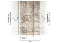 AS-Creation A.S. Création Fototapete Vlies Betonwand Vintage 159 cm x 280 cm Beige-Weiß FSC®* Fototapeten