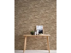AS-Creation A.S. Création Tapete Stein-Optik Braun und Beige 53 cm x 10,05 m AS-958332