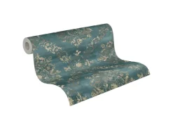 AS-Creation A.S. Création Vliestapete Barock Ornament Grün Blau Vintage FSC®* Dekorative Tapeten