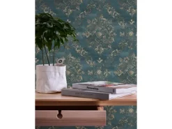AS-Creation A.S. Création Vliestapete Barock Ornament Grün Blau Vintage FSC®* Dekorative Tapeten