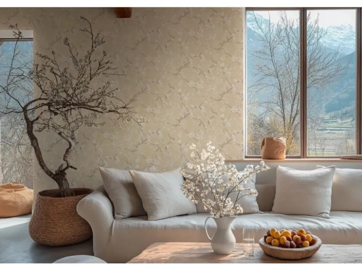AS-Creation A.S. Création Vliestapete Floral Creme Braun Weiß Metallic 10,05 m x 0,53 m