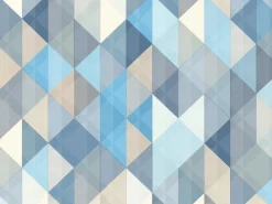 AS-Creation A.S. Création Vliestapete Trendwall Muster Blau-Creme FSC®