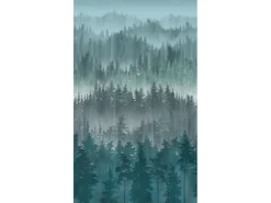 AS-Creation A.S. Creation Fototapete Wald 1,59 m x 2,8 m Blau-Grau FSC®* Fototapeten