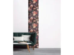 AS-Creation AS Creation Tapete Pop Up Panel Selbstklebend Blumen 250 x 52 cm Blau-Rosa FSC®