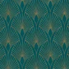 AS-Creation AS Creation Tapete Pop Up Panel Selbstklebend Retro 250 x 52 cm Petrol-Gold FSC®